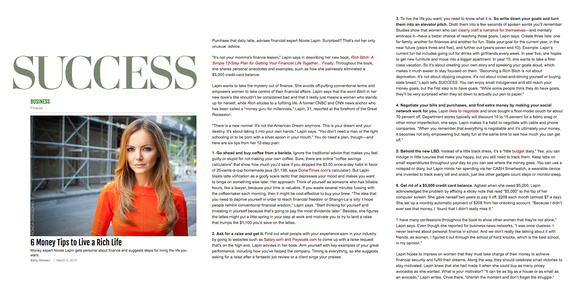 Success Magazine, Nicole Lapin
